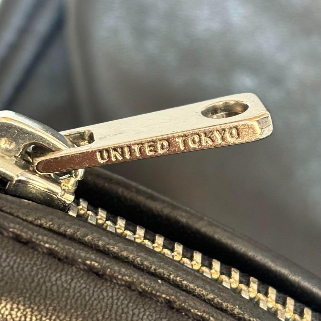 美品♡UNITED TOKYO レザージャケット シングル 羊革 本革 ブラック