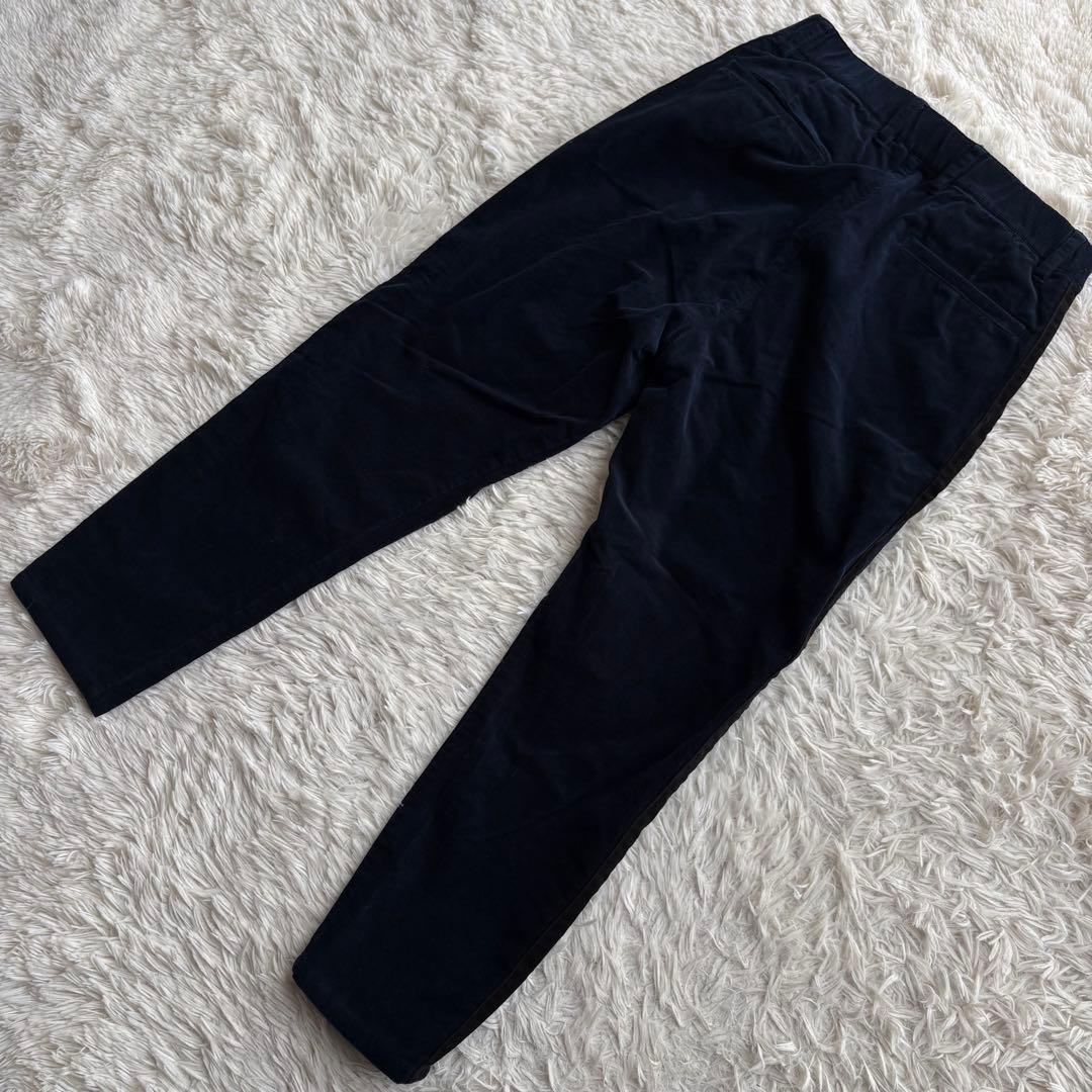 (未使用タグ付) ムータマリン コーデュロイ パンツ 3Dロゴ ネイビー 撥水