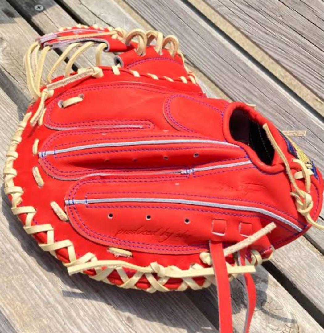 B*A様 KANAME レッド 硬式グローブ