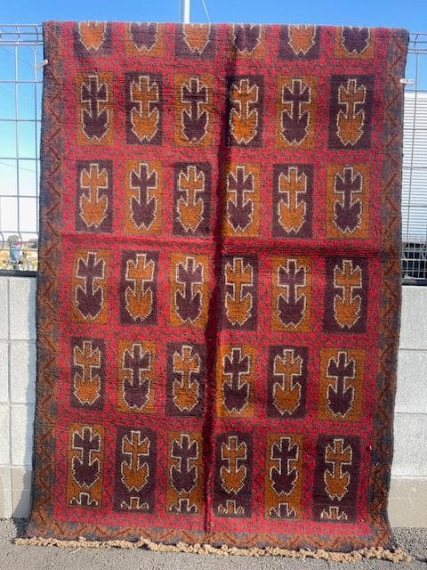 ペルシャ バルチスタン ハンドメイド アンティーク ラグ 190 x 115cm