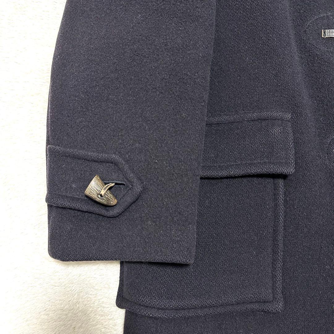 希少　Burberry ダッフルコート　ノバチェック　ネイビー　ウール