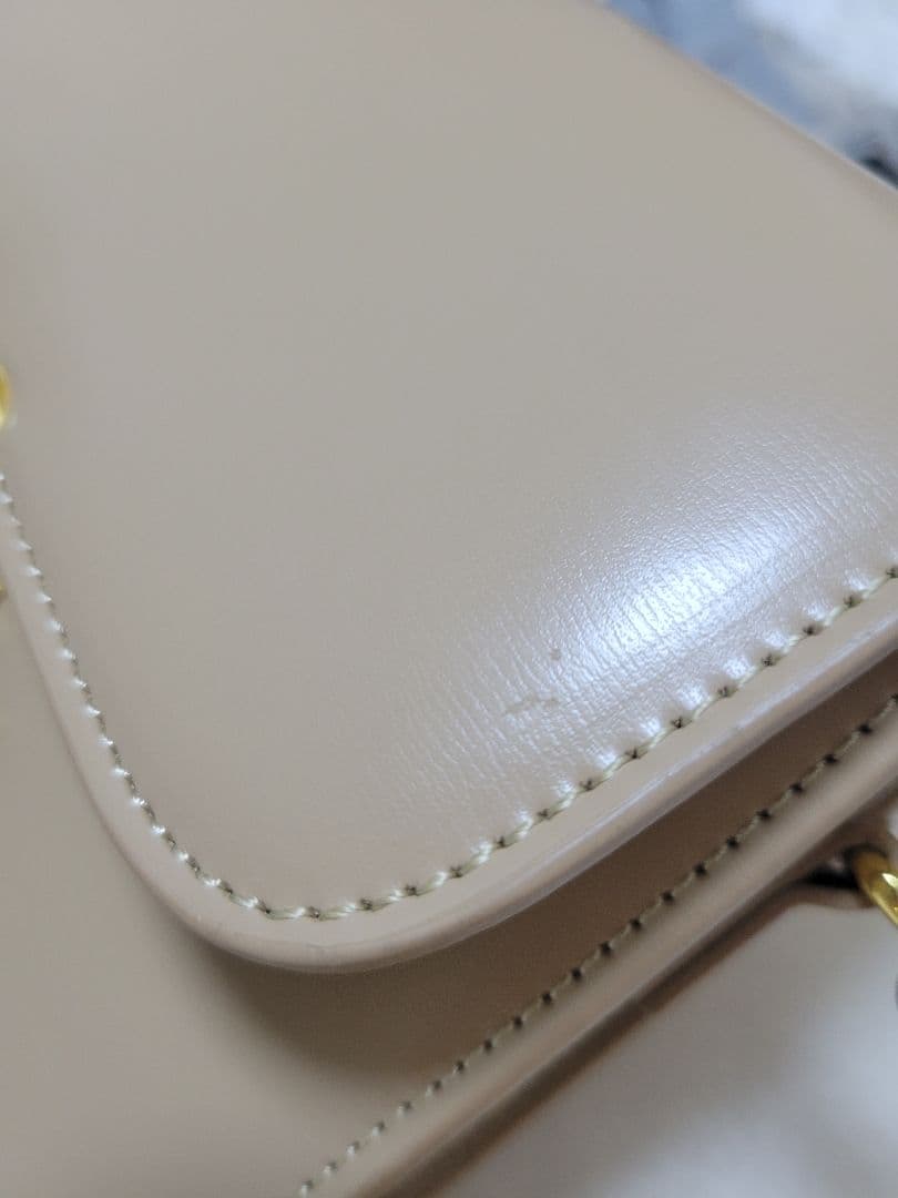 CELINE セリーヌ ベージュ ショルダーバッグ