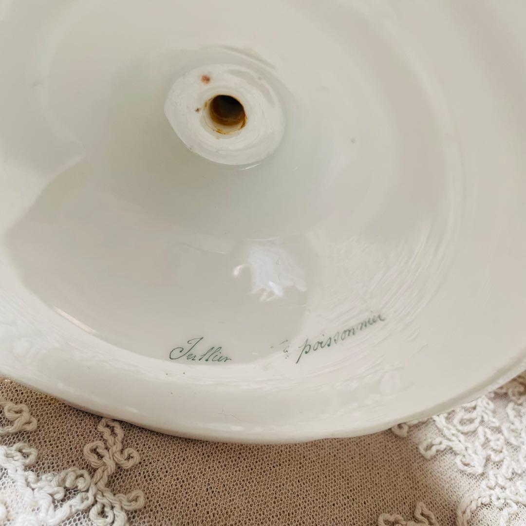 リモージュ　2段　ケーキスタンド 陶器　花柄　アンティーク　フランス