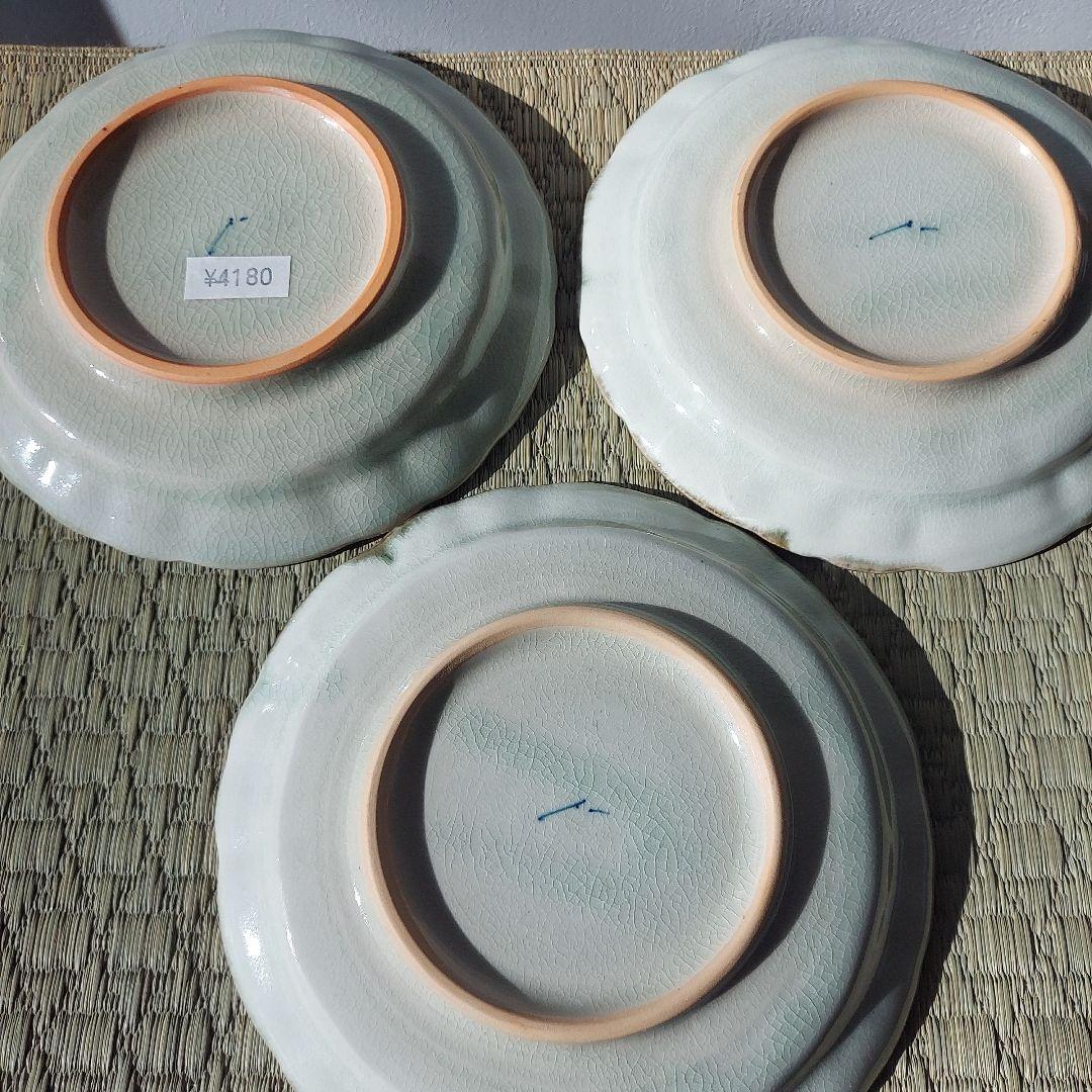 2606mk様用　石井桃子　花唐草　輪花皿　鹿　器　2枚　新品未使用品