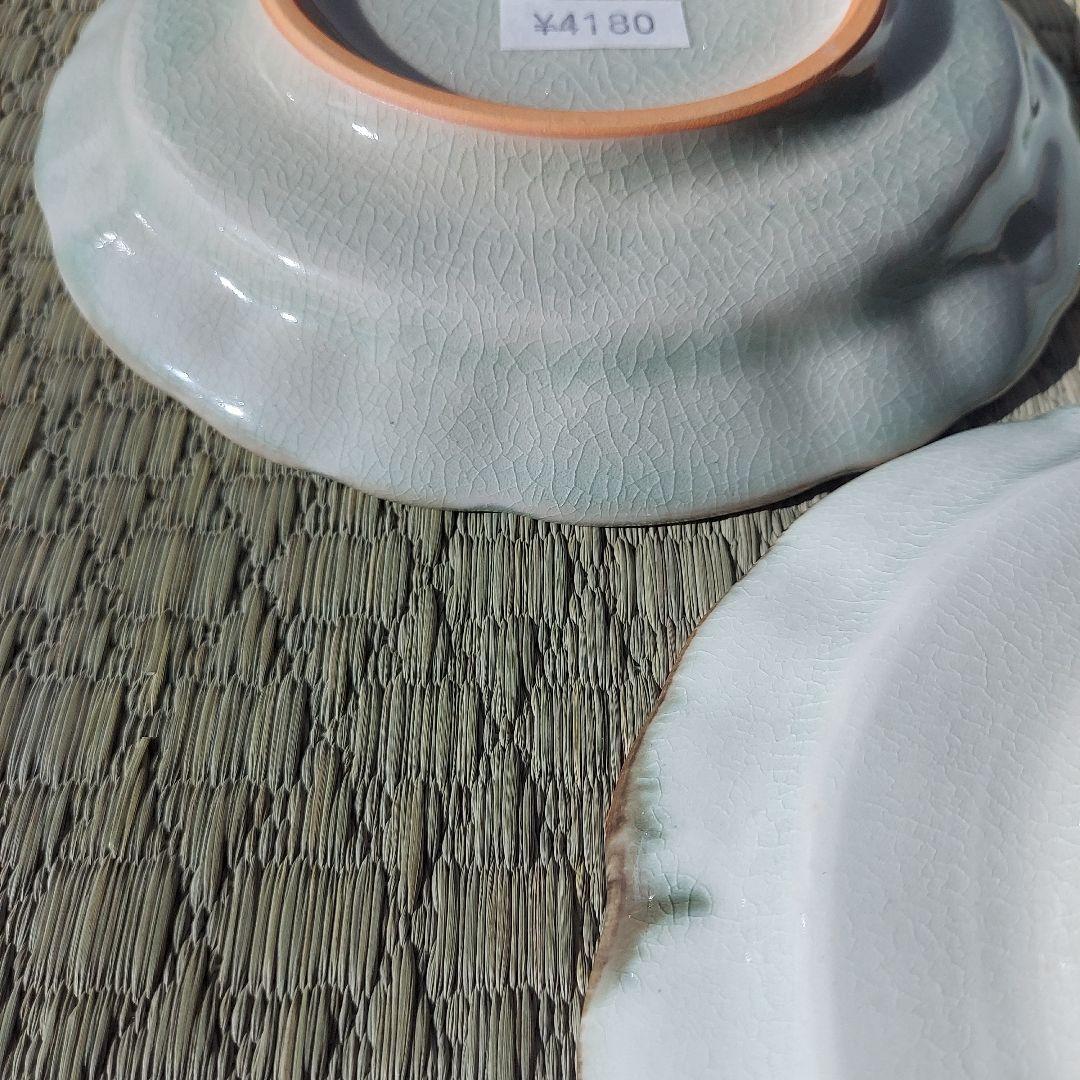 2606mk様用　石井桃子　花唐草　輪花皿　鹿　器　2枚　新品未使用品