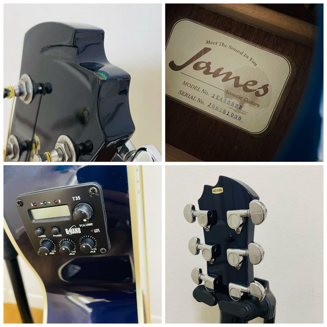 8590 James JE450SBB エレアコ アコースティックギター