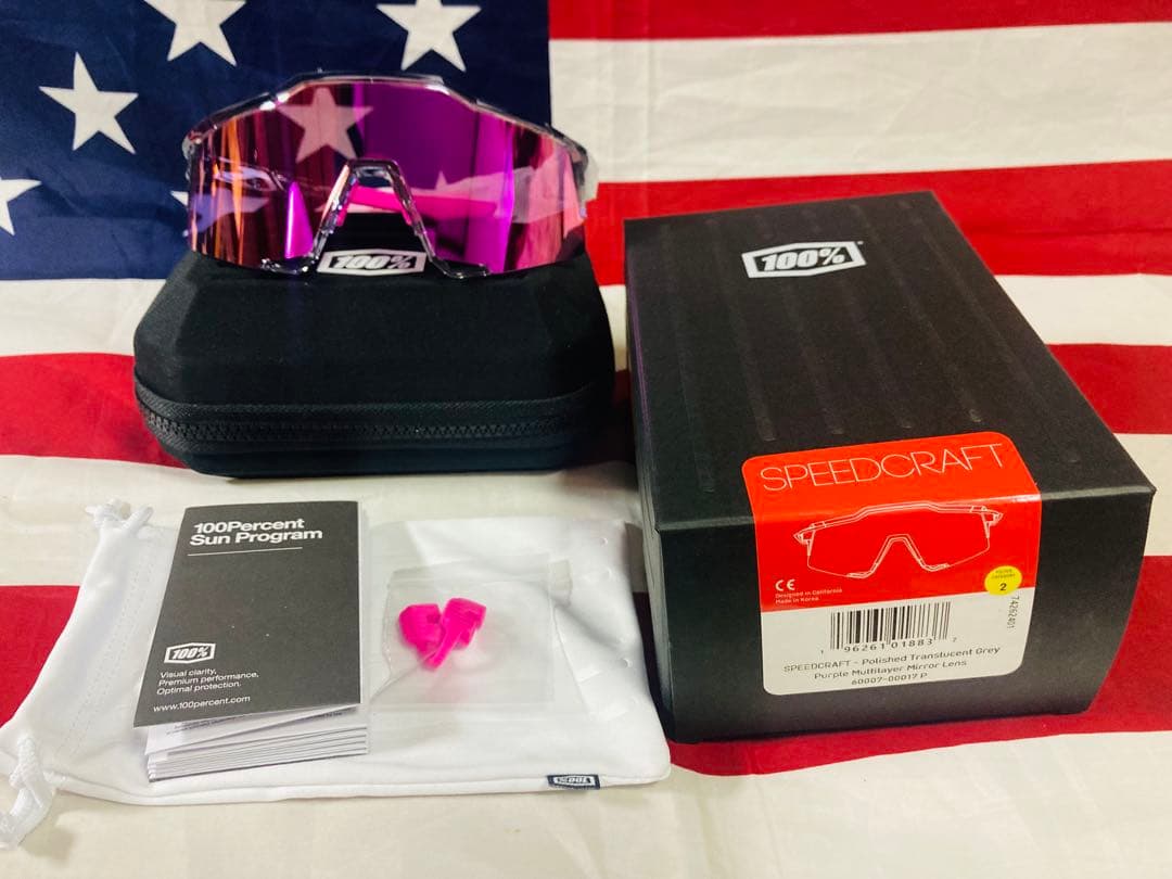 100% サングラス SPEEDCRAFT Tokyo Night 野球　自転車