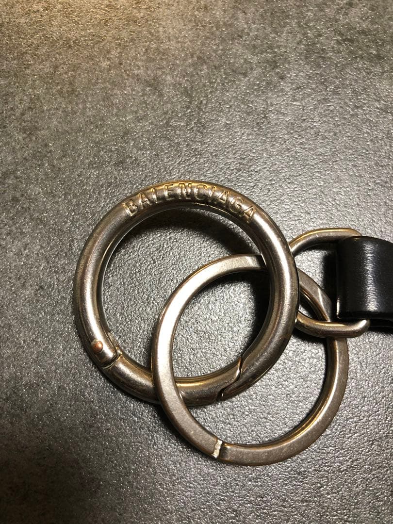 BALENCIAGA ブラック キーホルダー キーリング