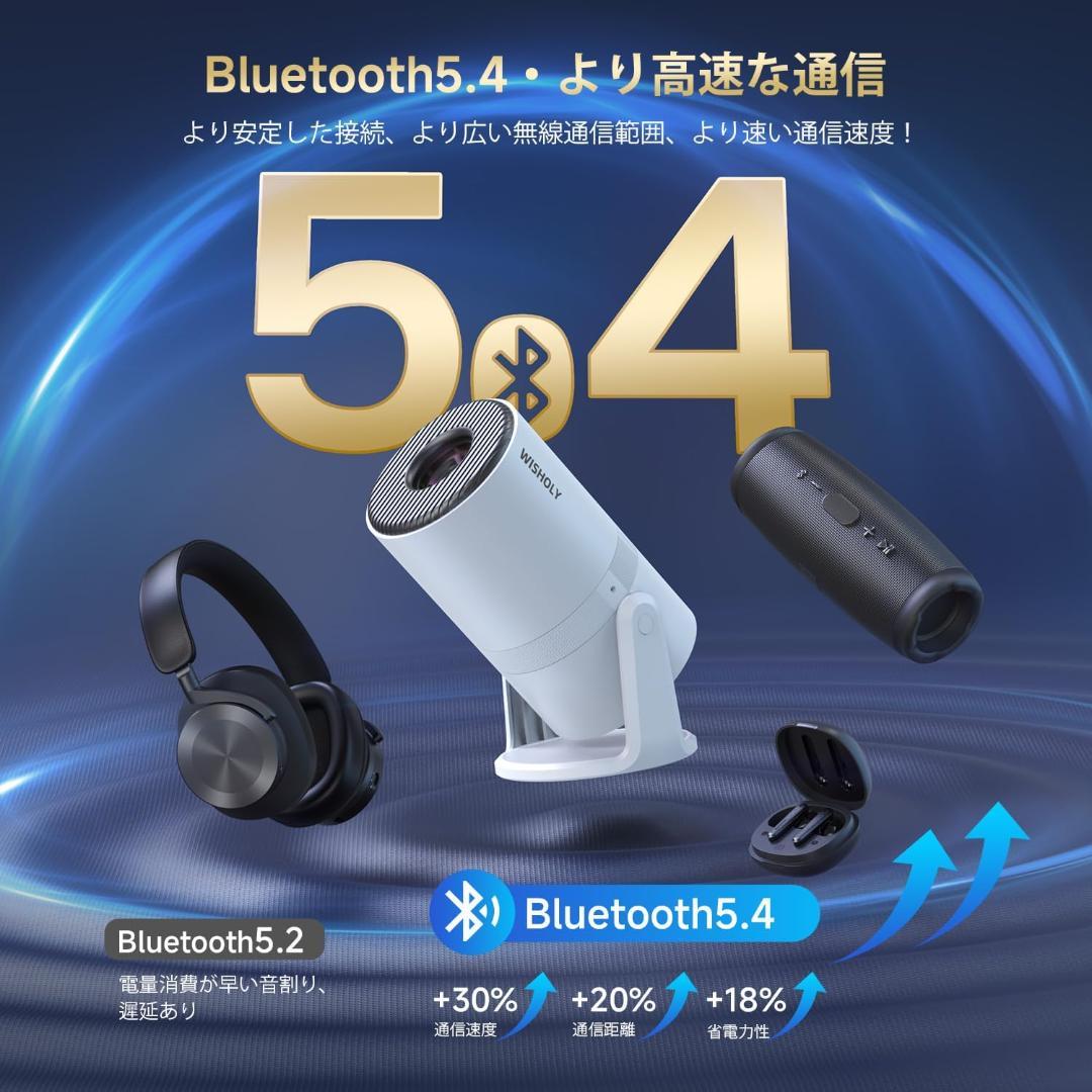 プロジェクター 家庭用【2025年 Android TV搭載・270°回転】