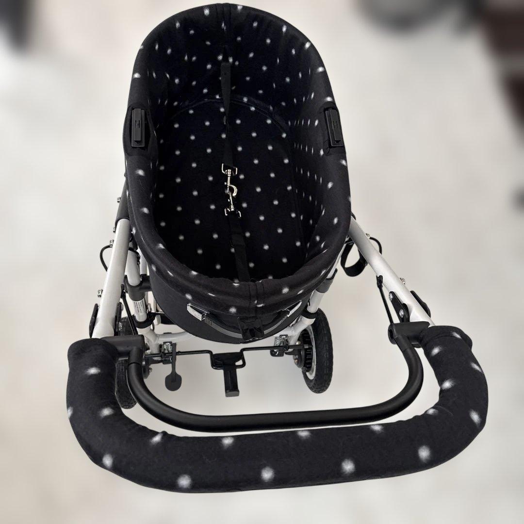 エアバギートーム3 コットカバー(レギュラーサイズ)柔らかいフリース黒2点セット