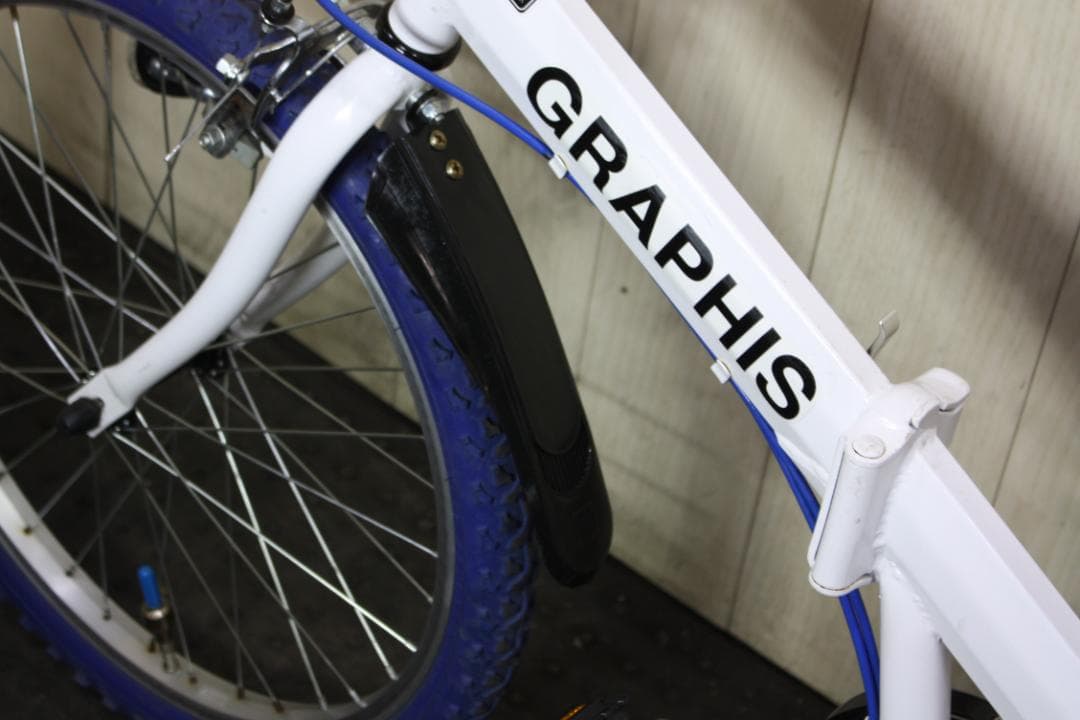 GRAPHIS CR-700 22型 シマノ6速 LED 子供用折り畳みMTB