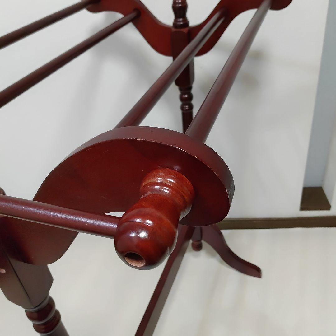 アンティーク調　キルトラック 　ブランケットラック　タオル　スーツ　送料無料