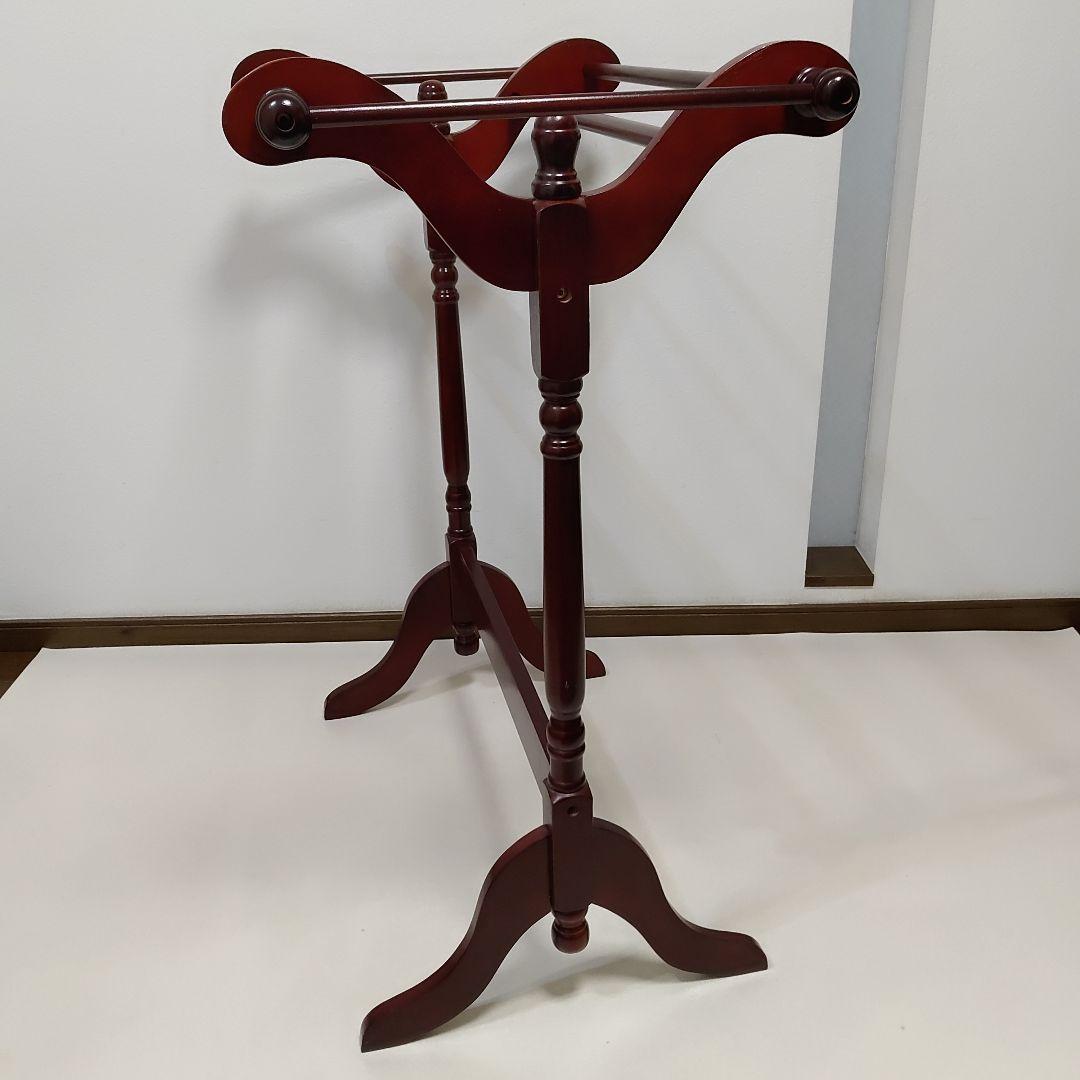 アンティーク調　キルトラック 　ブランケットラック　タオル　スーツ　送料無料