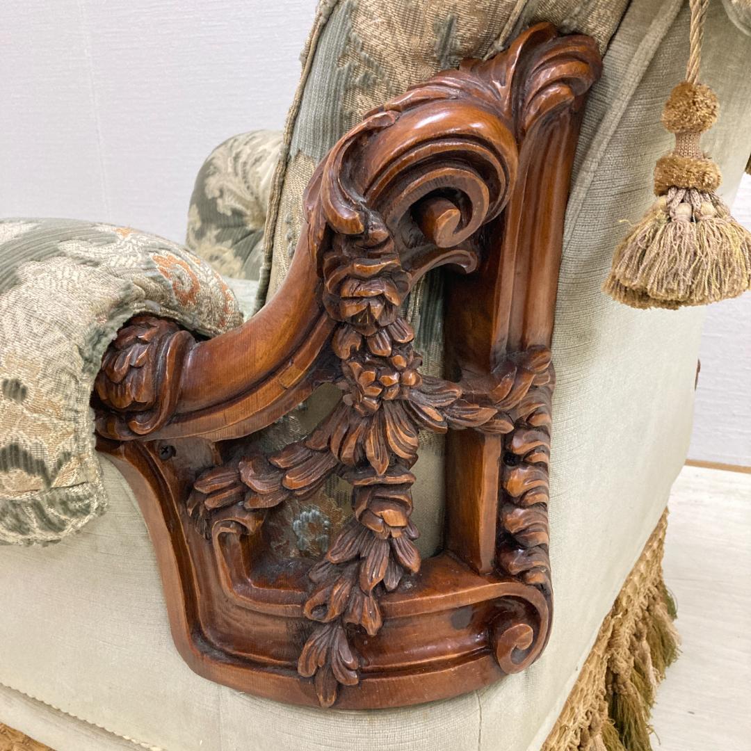 マリオ・コルチャゴ 1人掛けソファ ロココ様式 　彫刻