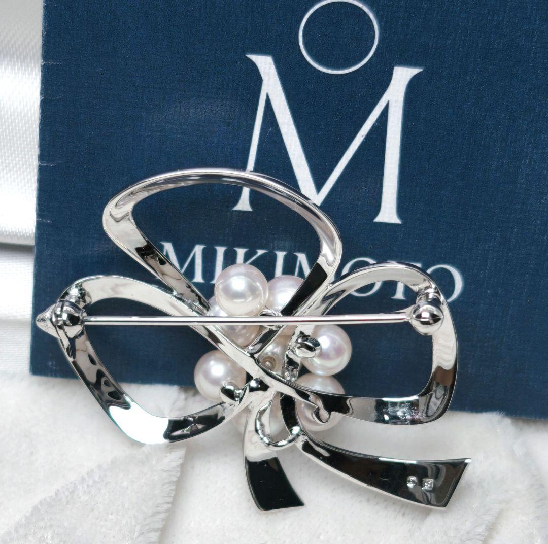 【極美品 最高級】ミキモト ブローチ パール フォーマル 8珠 皇室御用達 花束