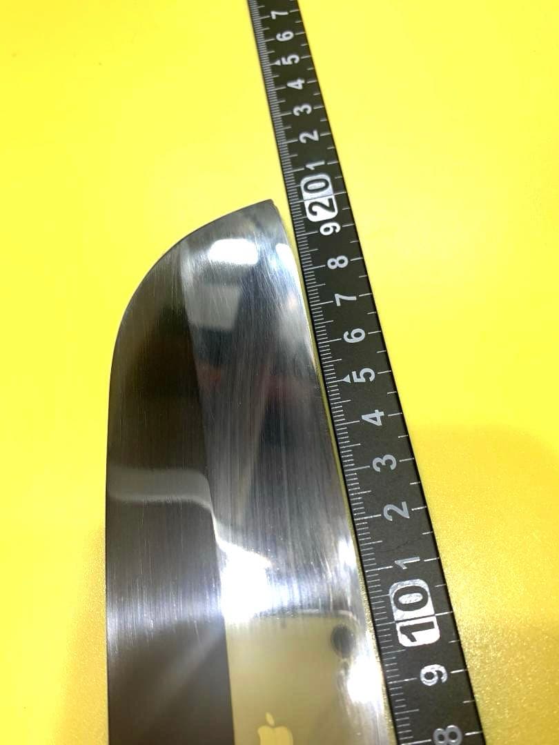 堺真久　鎌形薄刃包丁　刃渡り20cm