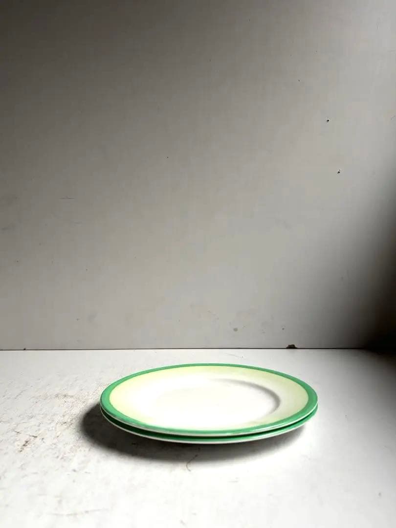 839 英国アンティーク Shelley シェリー プレート皿 2枚組 約18㎝