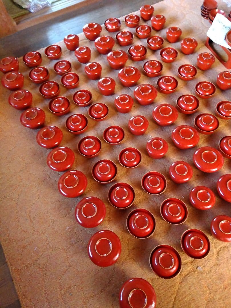 【キンたん】赤い漆器椀4種 10個セット