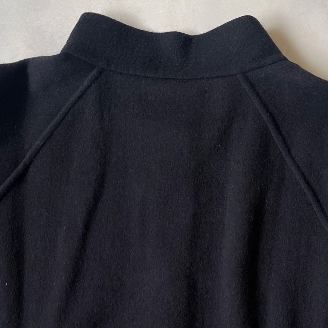 レオナール　リバーコート ウールコート オーバーサイズ ４０ 裏 ロゴ 総柄 L