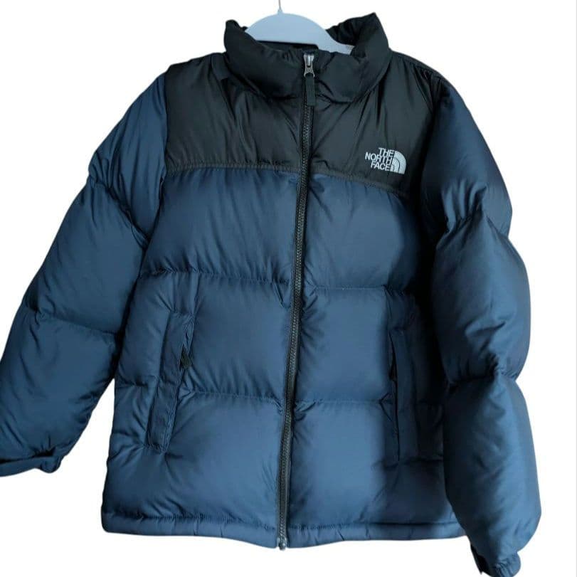 極美品　 ザノースフェイス　ヌプシジャケット　ネイビー×ブラック　キッズ　150