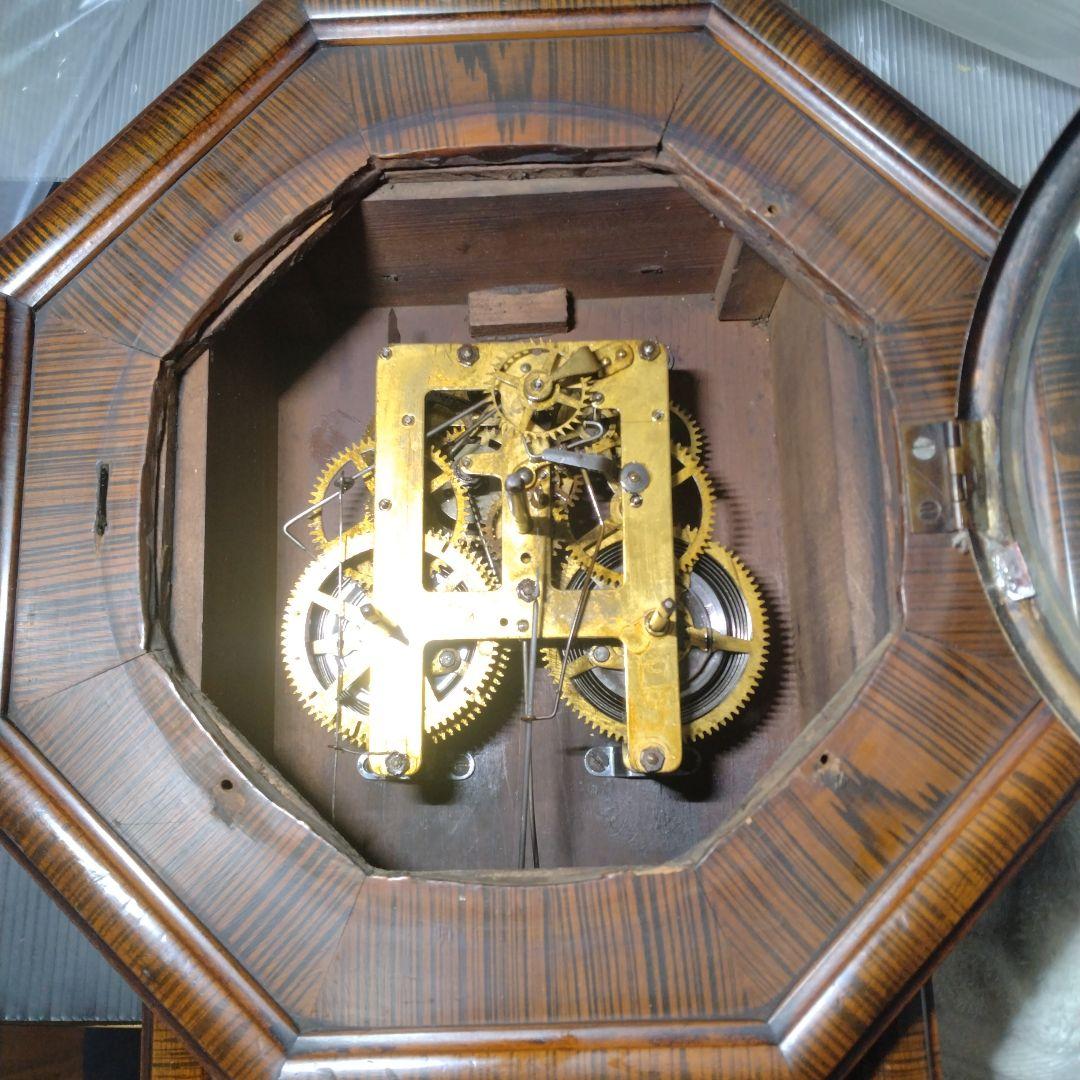 値下！精工舎SEIKO 大正五年八角形振り子時計 分解簡易整備注油済 動作良好品