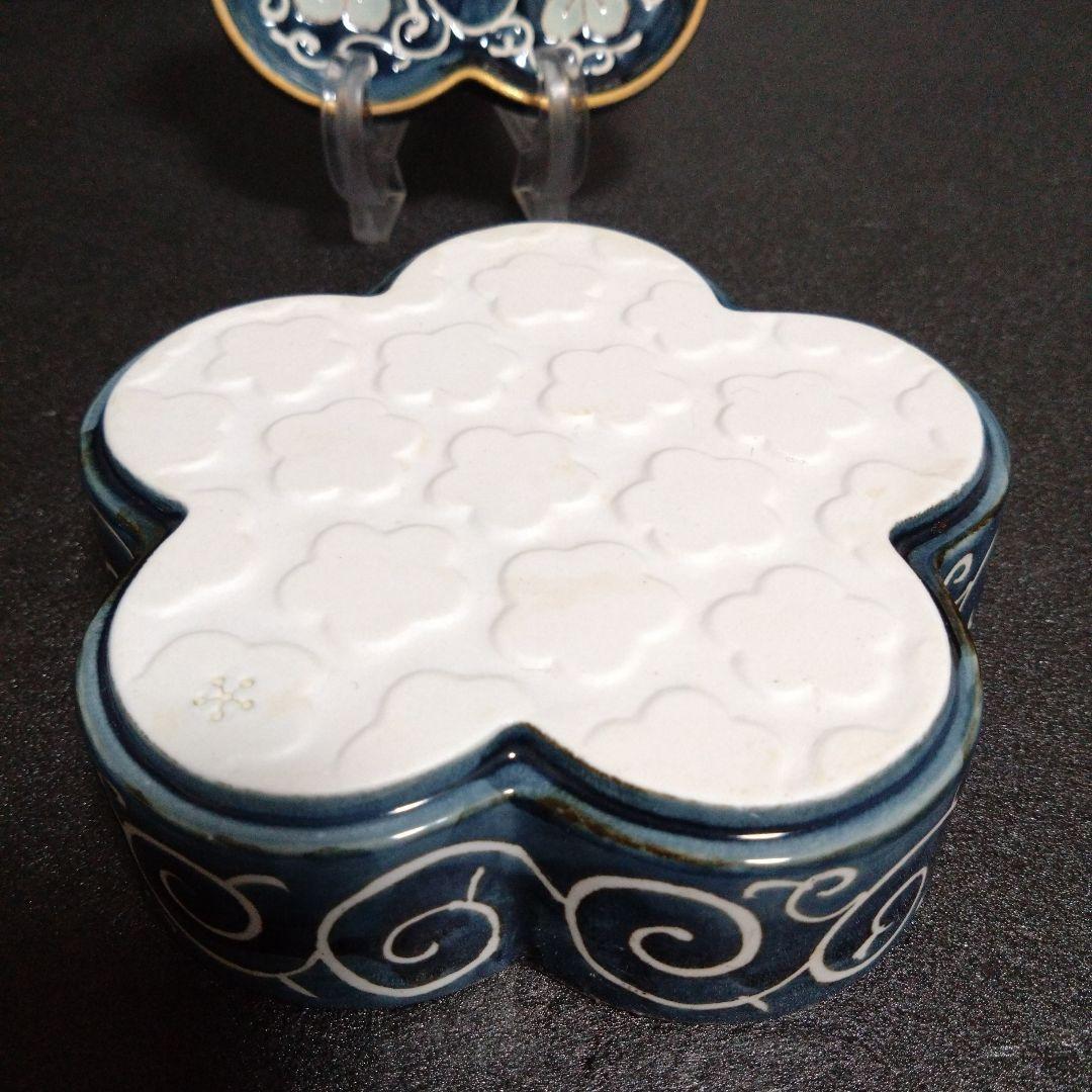 未使用 波佐見焼 龍庵窯 蓋付き物入れ　お祝い HASAMI JAPAN