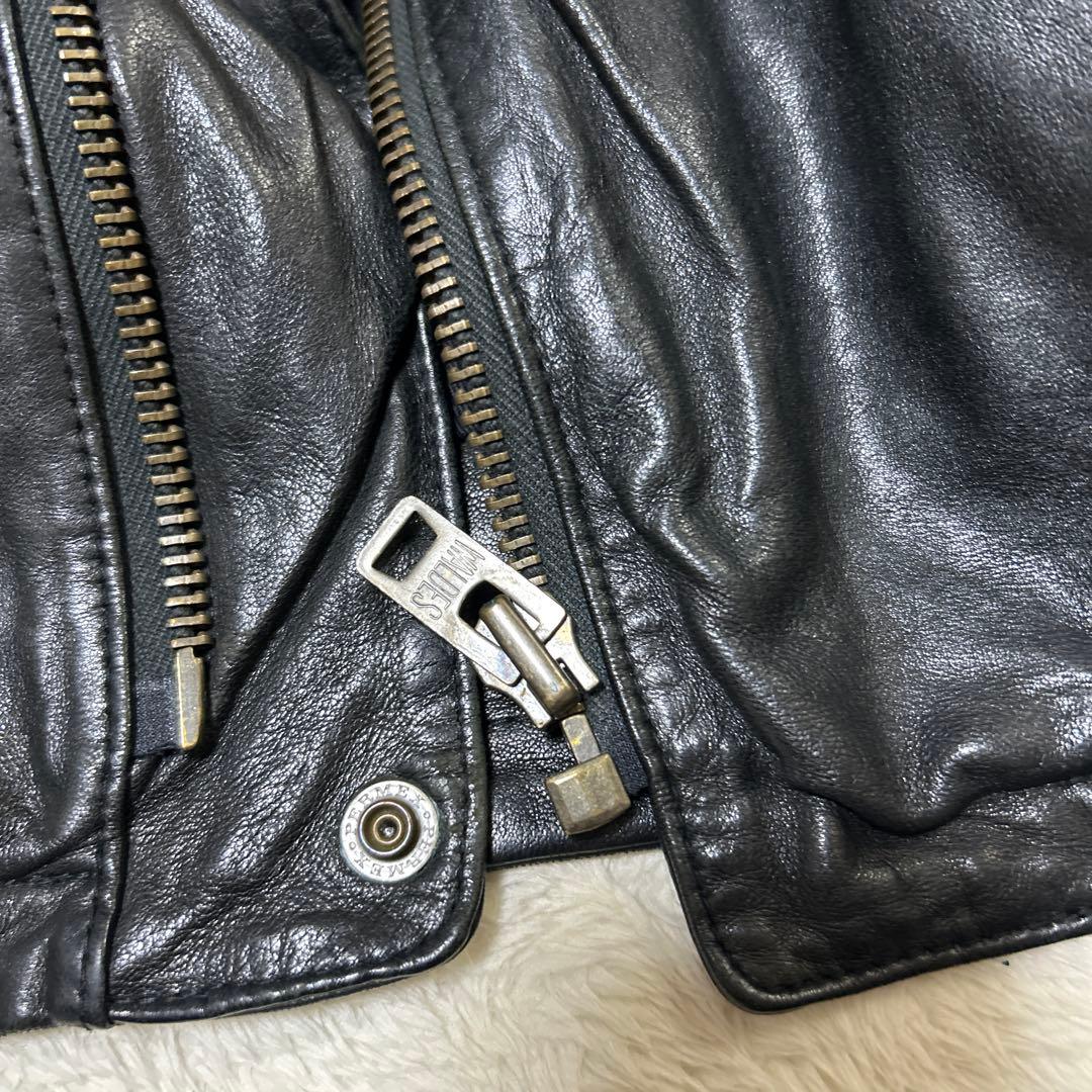 ヒステリックグラマー レザージャケット 山羊革 サイズfree ブラック