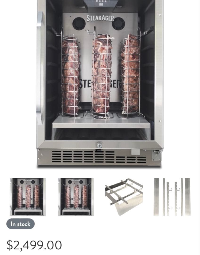2)STEAKAGER ステーキ　肉熟成器 業務用 ブラック　PRO60