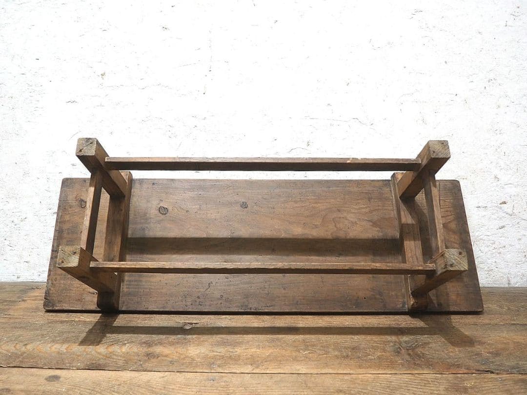 1404 杉のローテーブル　文机　陳列台　古家具　古道具　レトロ　アンティーク