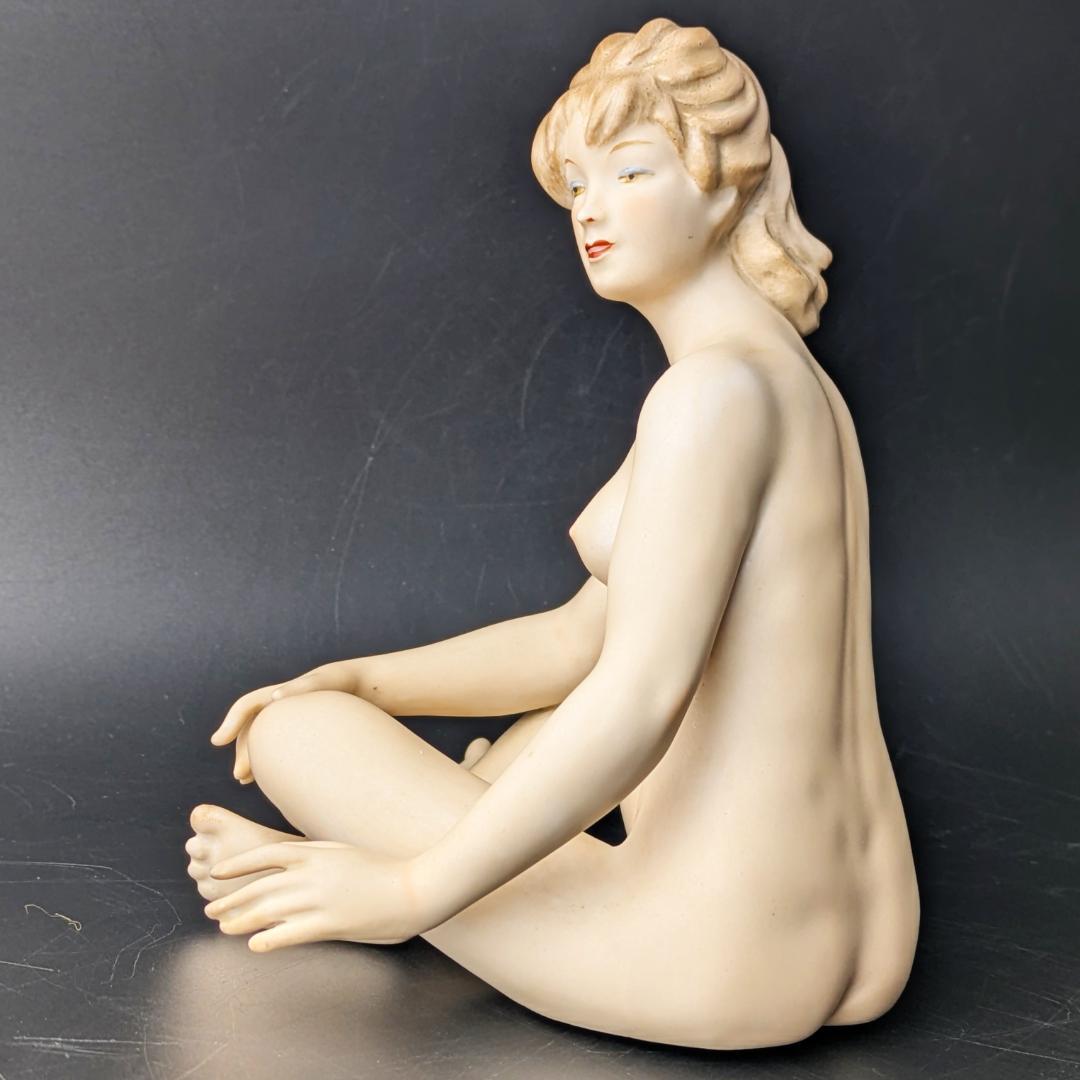 東ドイツ Wallendorf マット裸婦像 ヌード 18cm ヴィンテージ美品