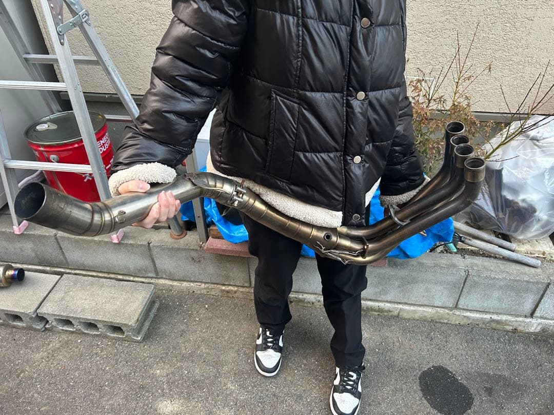 パチSCフルエキマフラー ステンレス製 バイク用エキゾーストパイプzx-25r