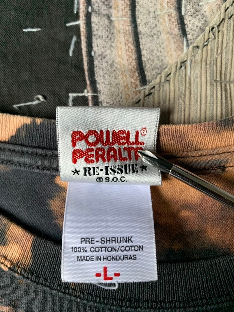00s powell リッパー vtg Tシャツ タイダイ パウエル 覗き
