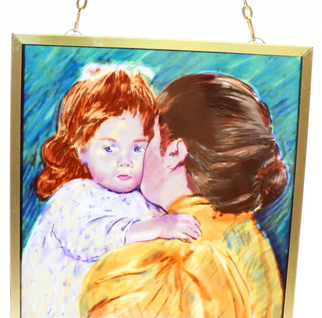 マタニティ・キス ヴィンテージ ステンドグラス メアリ―・カサット 母と子