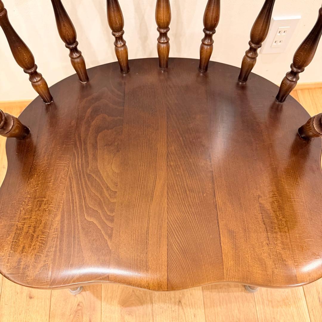 飛騨産業　キツツキ　木製　穂高 アームチェア　ウィンザーチェア イス 椅子