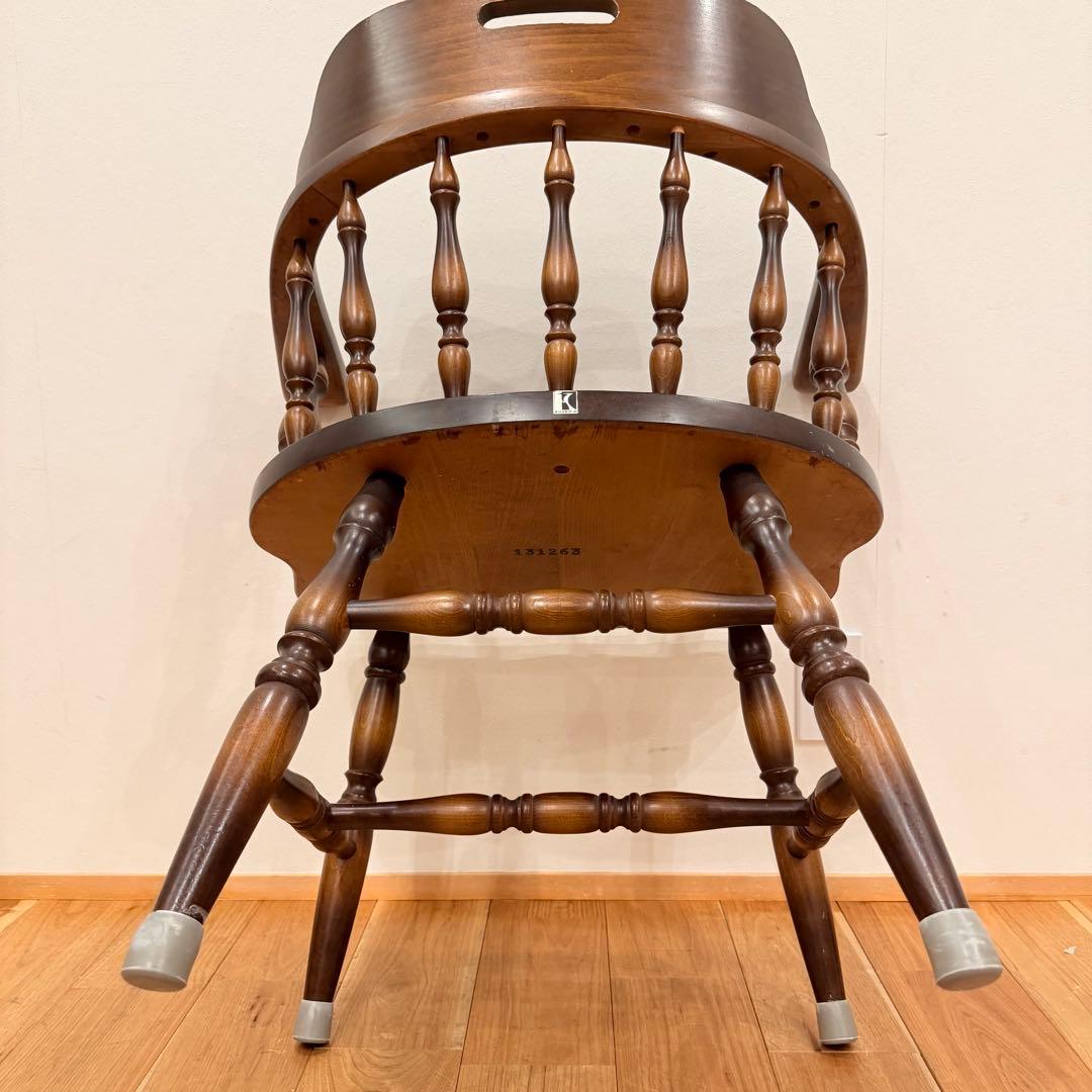 飛騨産業　キツツキ　木製　穂高 アームチェア　ウィンザーチェア イス 椅子