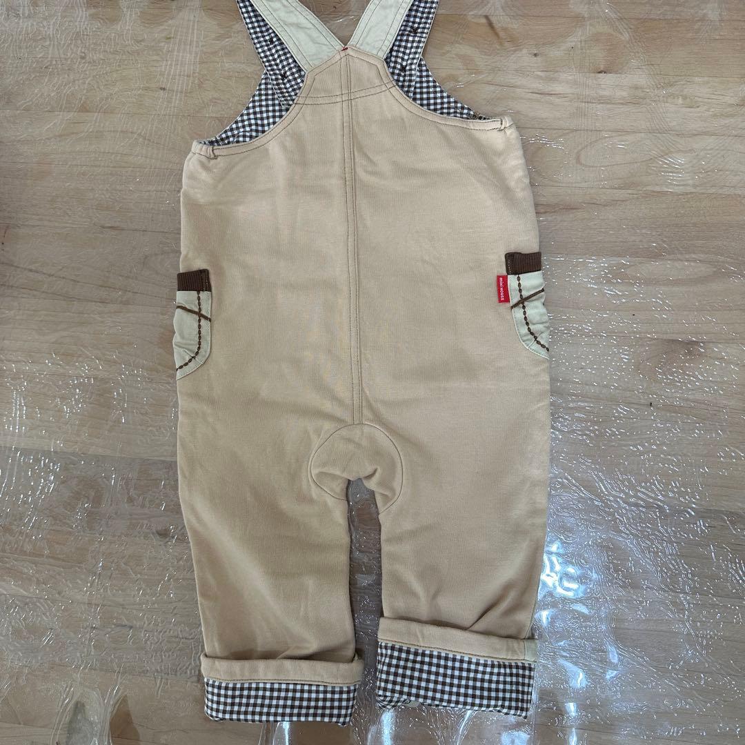 【新品】ミキハウス　オーバーオール90
