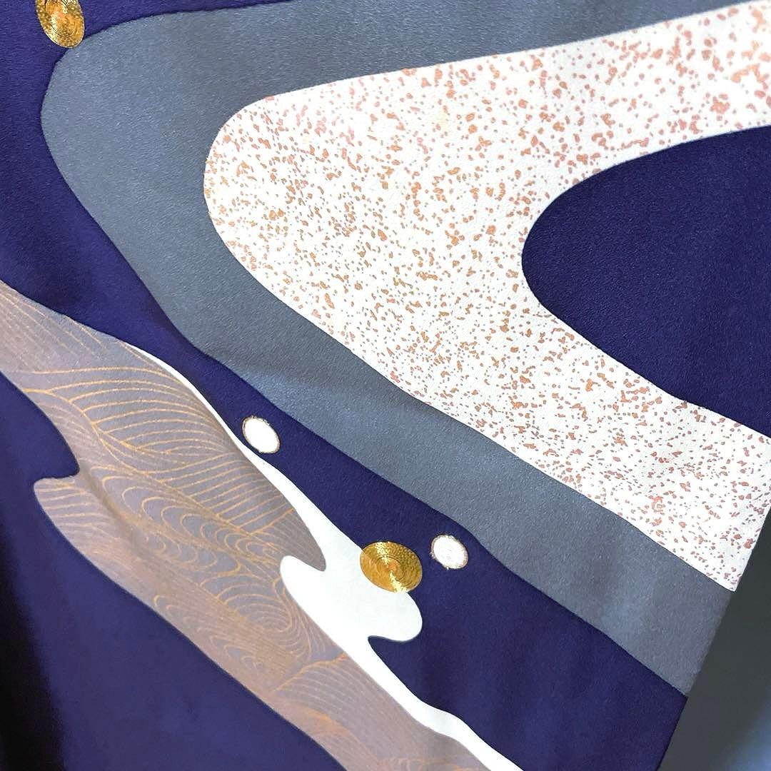 振袖フルセット　手描き友禅　成人式振袖　振袖　裄丈68