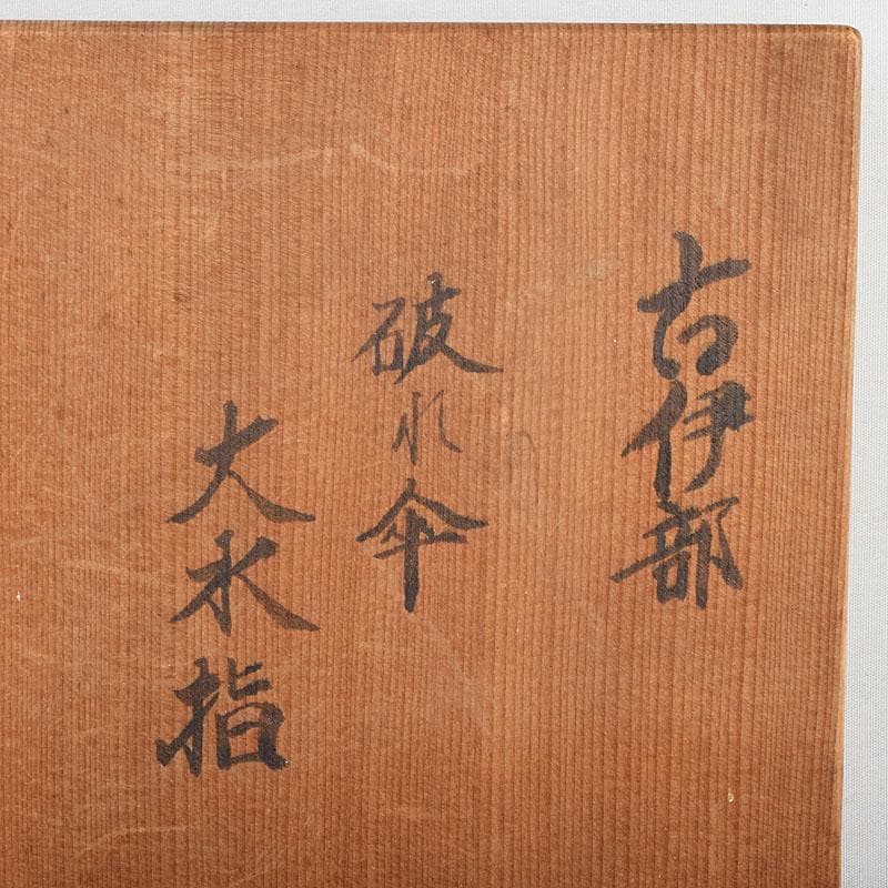 伊部焼　古伊部　大水指　壺　高さ約29㎝　時代箱　MR8815B