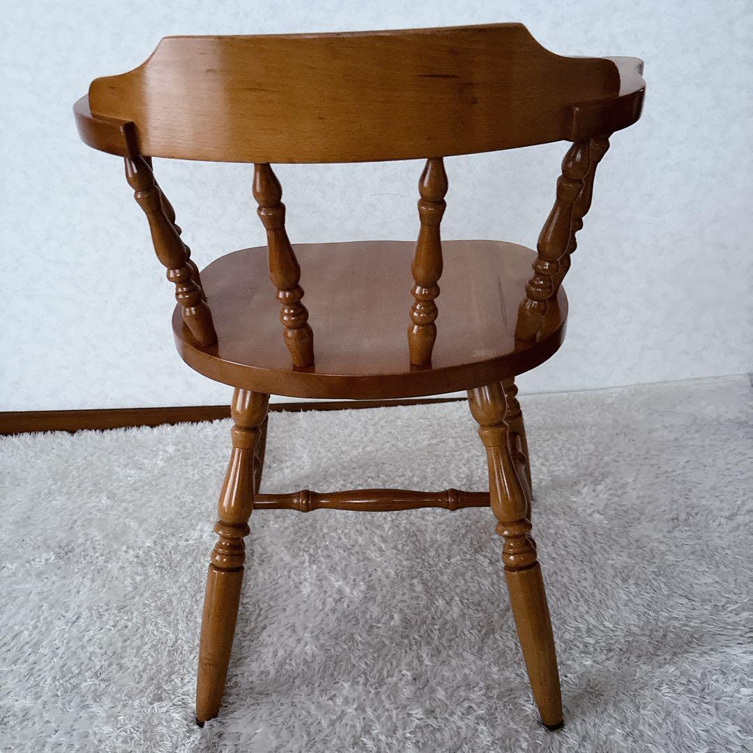 美品】天然木 キャプテンチェア ダイニングチェア 北欧
