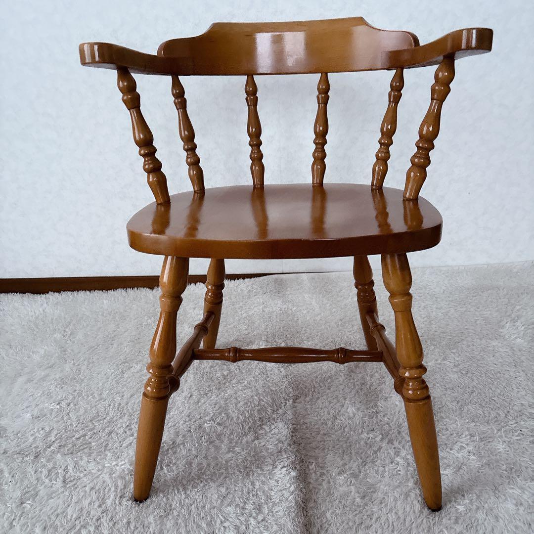 美品】天然木 キャプテンチェア ダイニングチェア 北欧