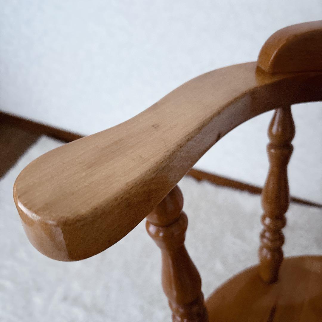 美品】天然木 キャプテンチェア ダイニングチェア 北欧