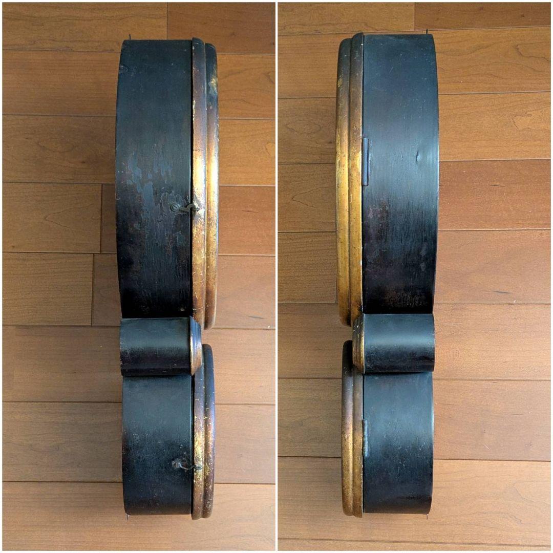 イングラハム　アンティーク掛時計　古時計　本四丸　ダルマ掛時計