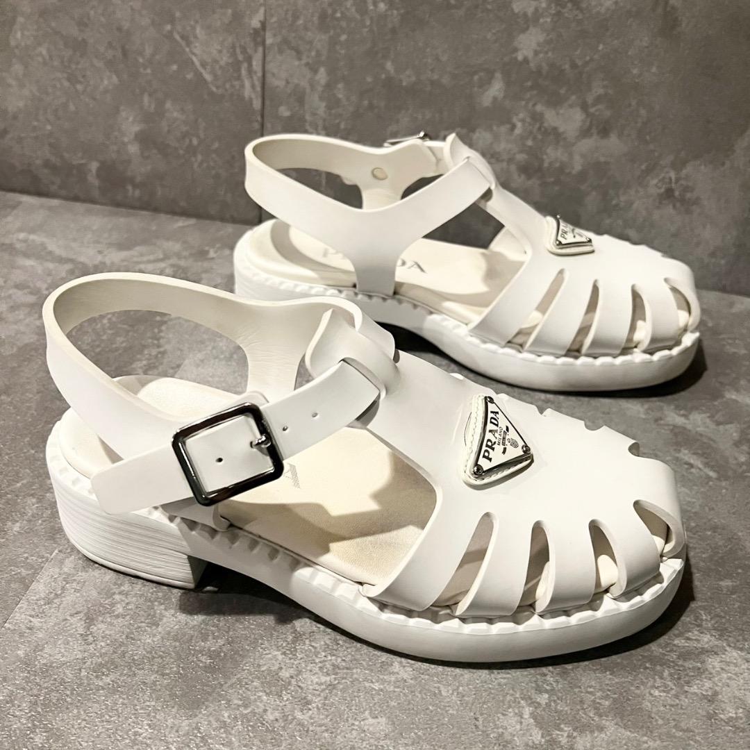 ⭐️美品⭐️ プラダ トライアングルロゴ ラバー フィッシャーマンサンダル