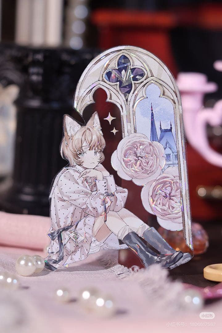 【9096】海外　マスキングテープ　3/5/巻　貝殻光　人物系　女の子　バラ荘園