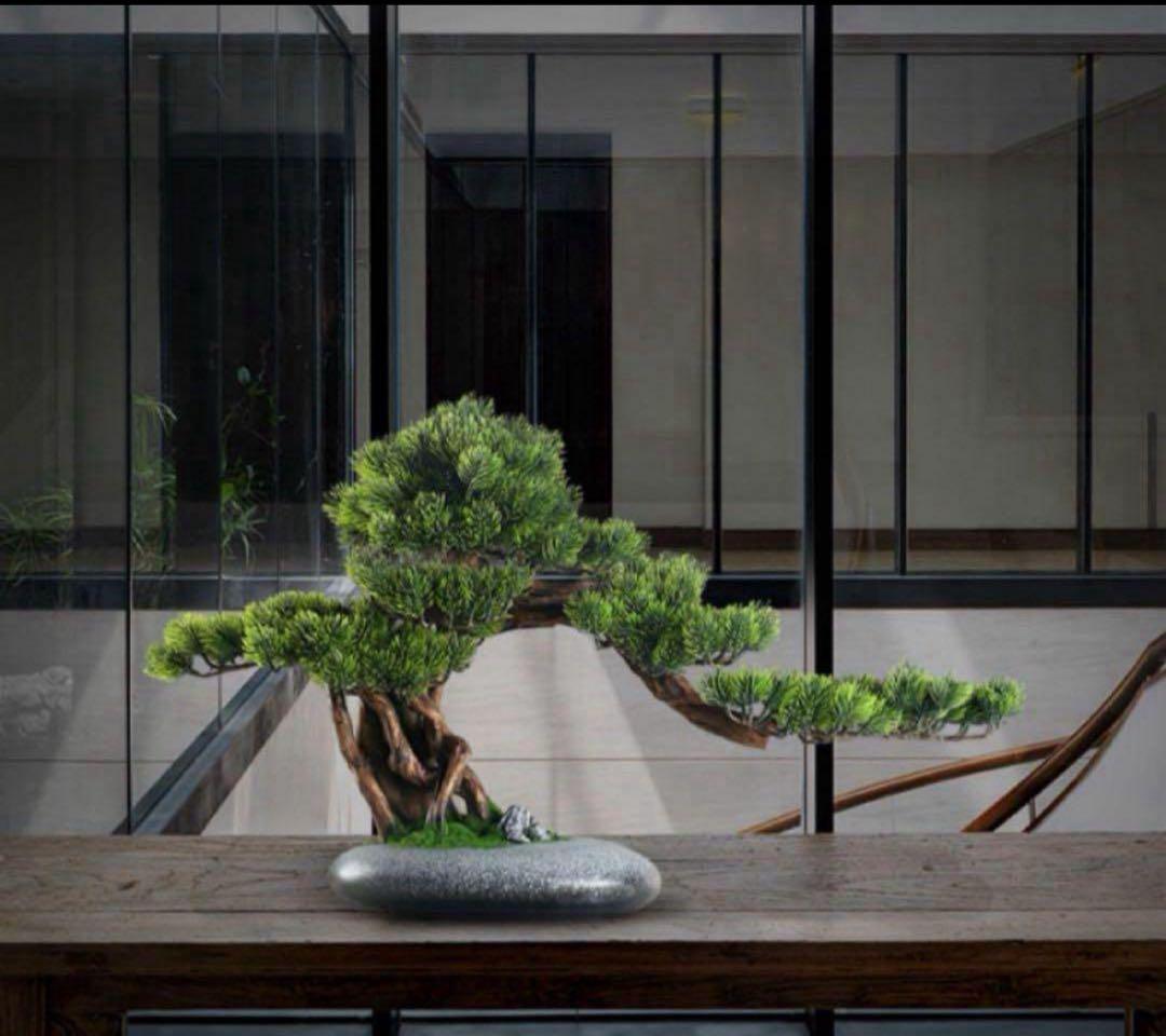 幅70cmフェイク盆栽 盆栽 松 人工盆栽 フェイクグリーン 造花 高品質 大型