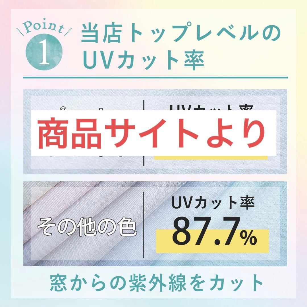 【プライバシーレースカーテン】エコプレミアム / 青系