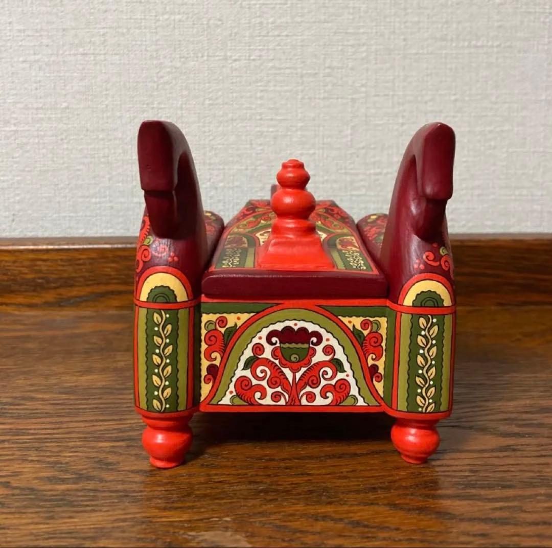 ロシア雑貨☆馬型ジュエリーBox 小物入れ horsesオリガ作 マトリョーシカ