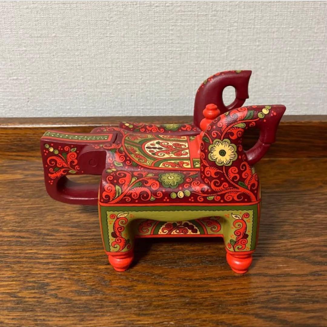 ロシア雑貨☆馬型ジュエリーBox 小物入れ horsesオリガ作 マトリョーシカ