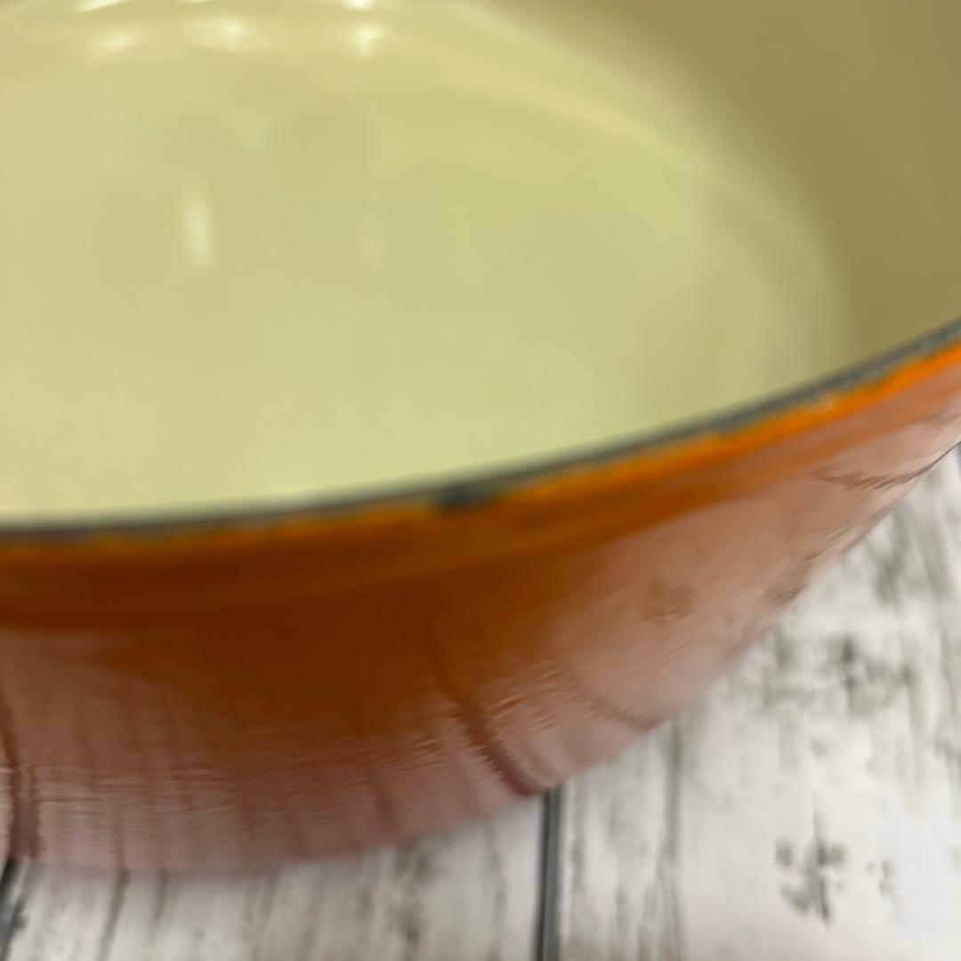 美品　使用5回ほど　ル・クルーゼ28cm 両手鍋　オレンジ