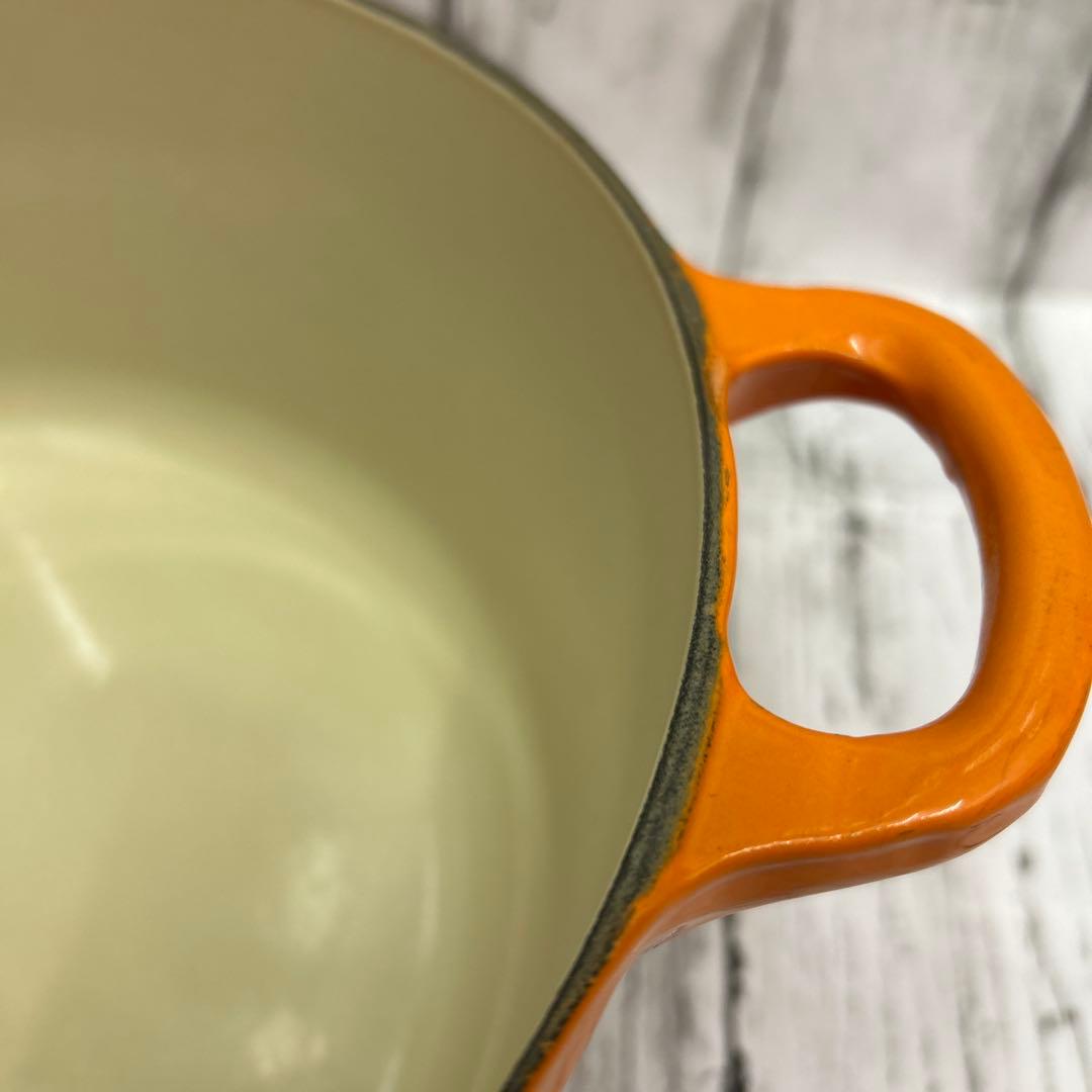 美品　使用5回ほど　ル・クルーゼ28cm 両手鍋　オレンジ